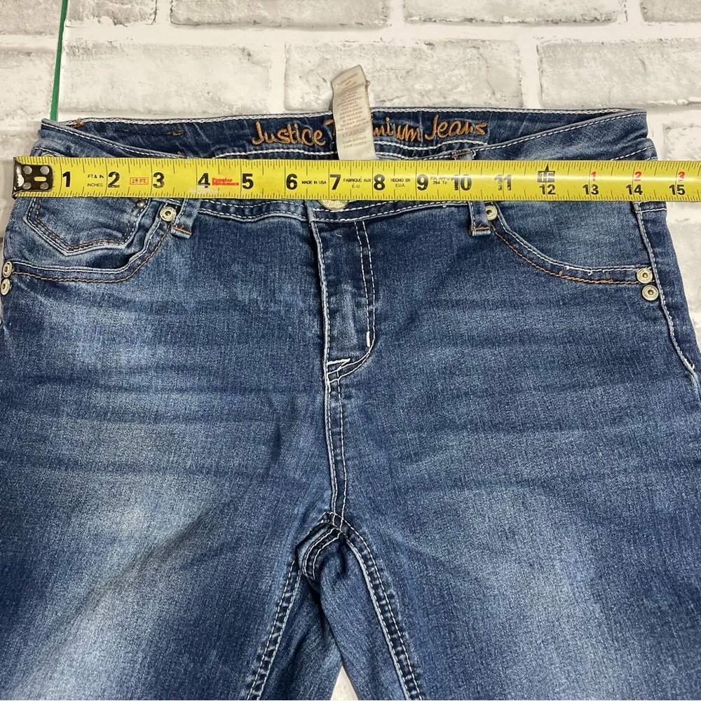 Vintage Code Bleu America "Bestie" Jeans. Gracie. Size 14W. Distressed. Studs - Picture 15 of 15
